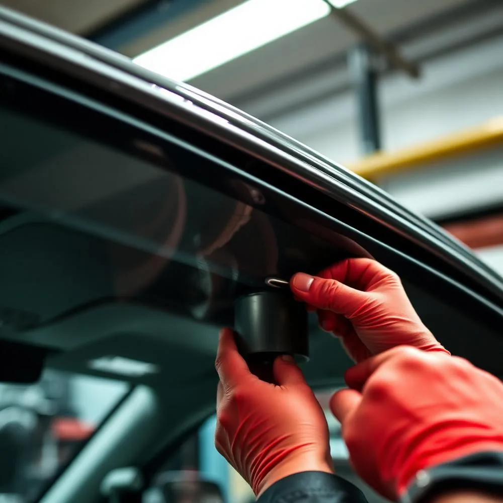 Manutenção preventiva em teto solar automotivo